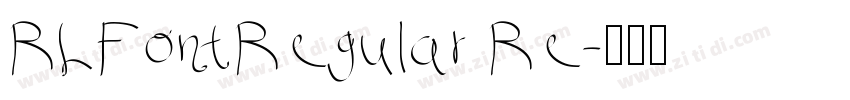 RLFontRegular Re字体转换